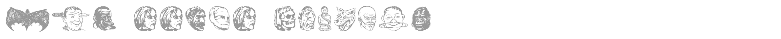 JMH Eerie Dingbats font preview